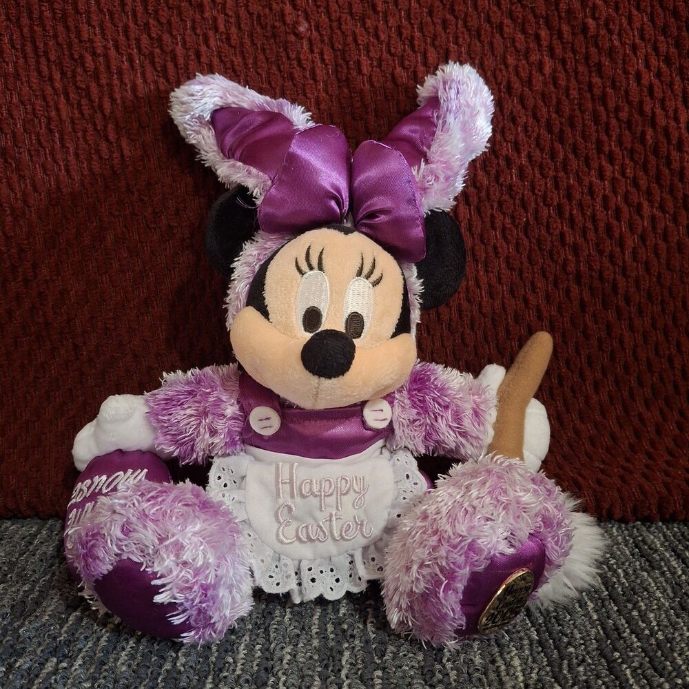 2005 Disney Minnie Mouse Rare Easter Purple with Foot Tag